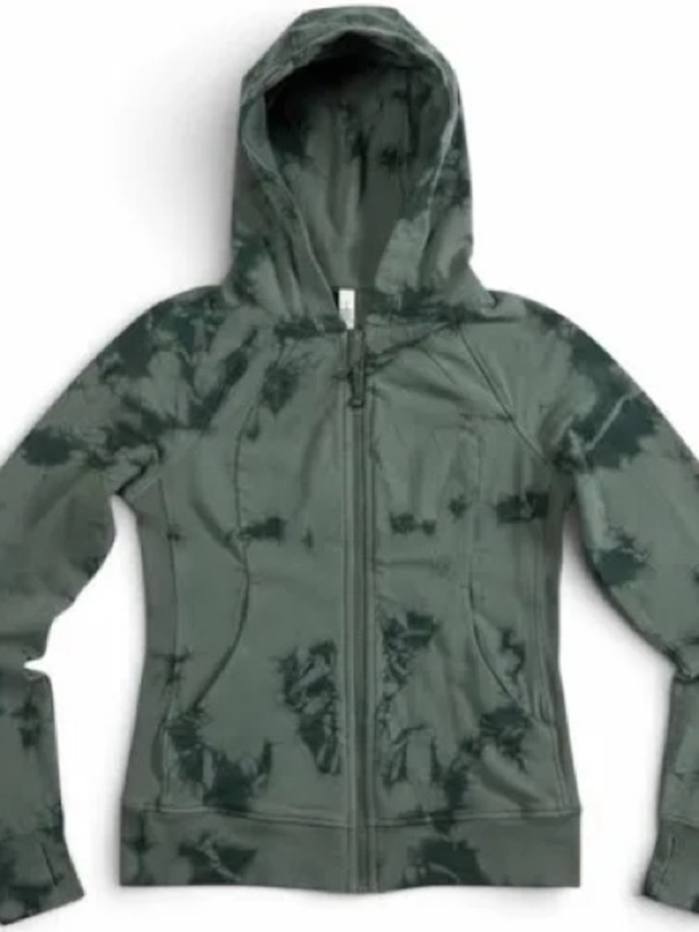 Lululemon 8 Green Tie Dye Hoodie